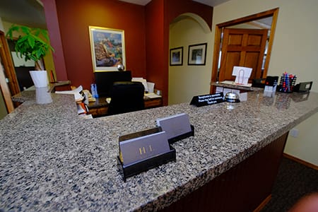 Picture of the Front Desk within the Hatch Law Office location