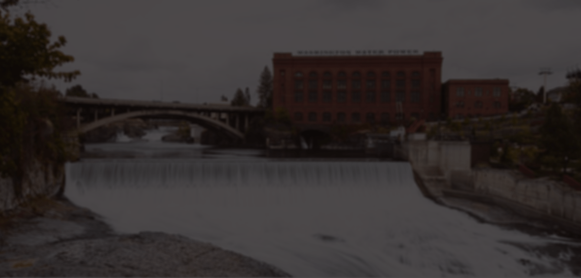Large landscape of the Spokane River
